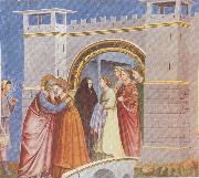GIOTTO di Bondone Meeting at the Golden Gate painting